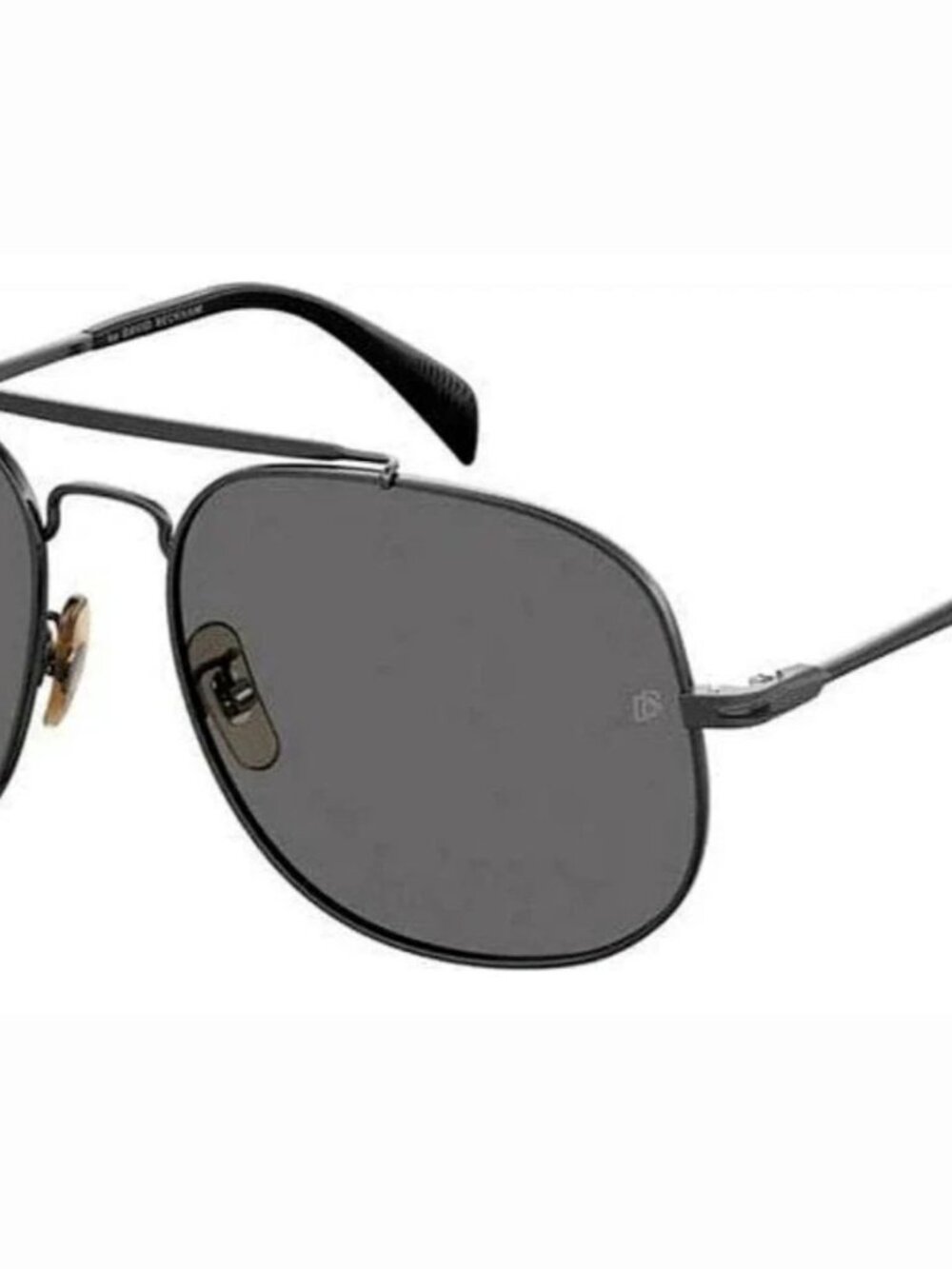 David Beckham DB7004 0V81 (60) Men's Ruthenium Black / Gray Polarized Sunglasses